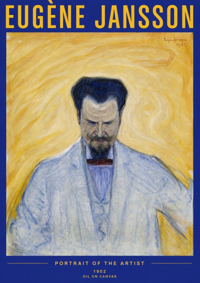 Eugène Jansson Portrait of the Artist II No2 - Poster