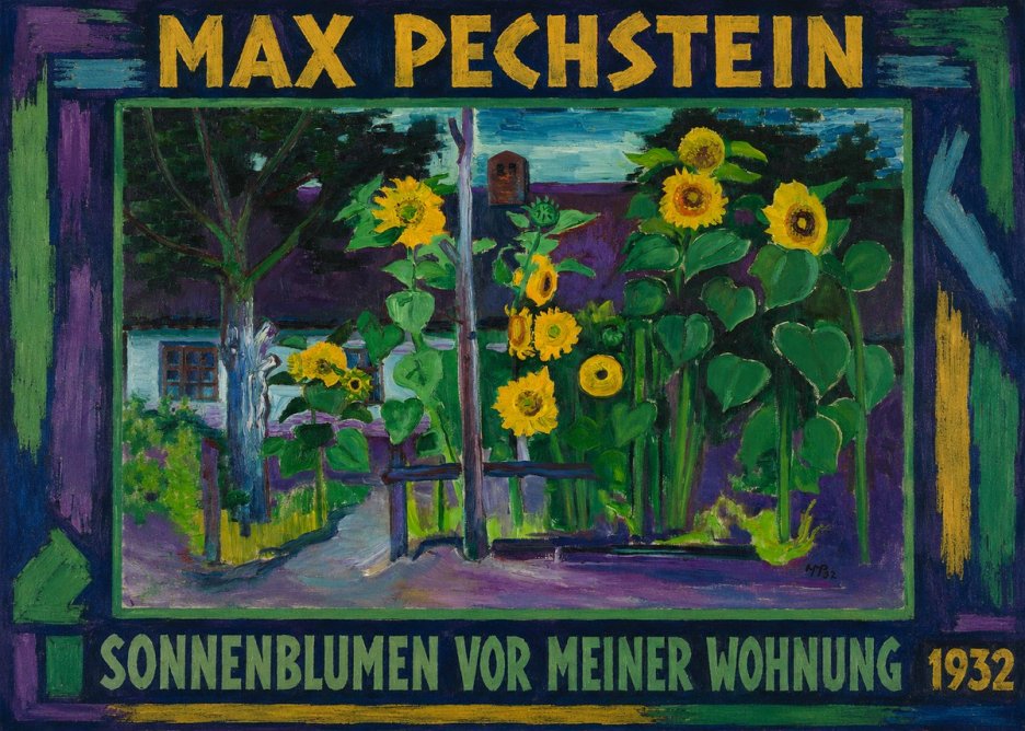 Max Pechstein Sonnenblumen Vor Meiner Wohnung No1 - Poster