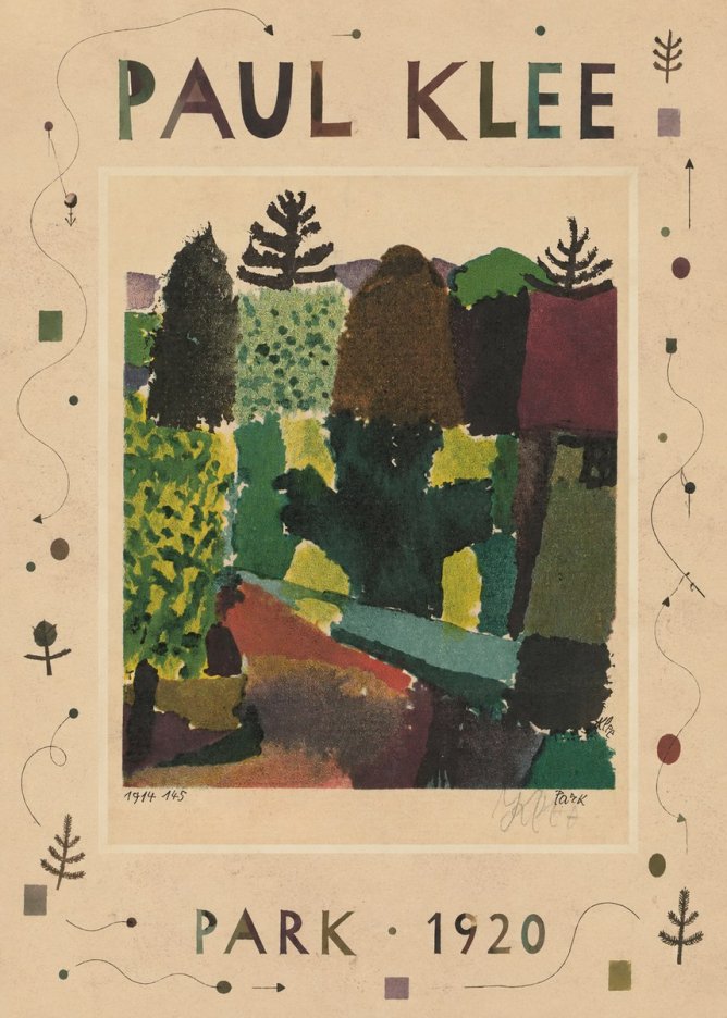 Paul Klee Park II No4 - Poster