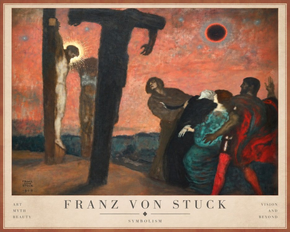 Franz von Stuck Crucifixion No4 - Poster