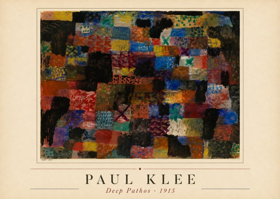 Paul Klee Deep Pathos No1 - Poster