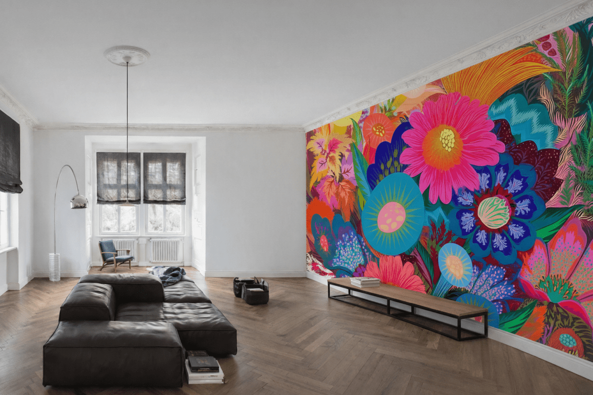 Vibrant Flora Mosaic