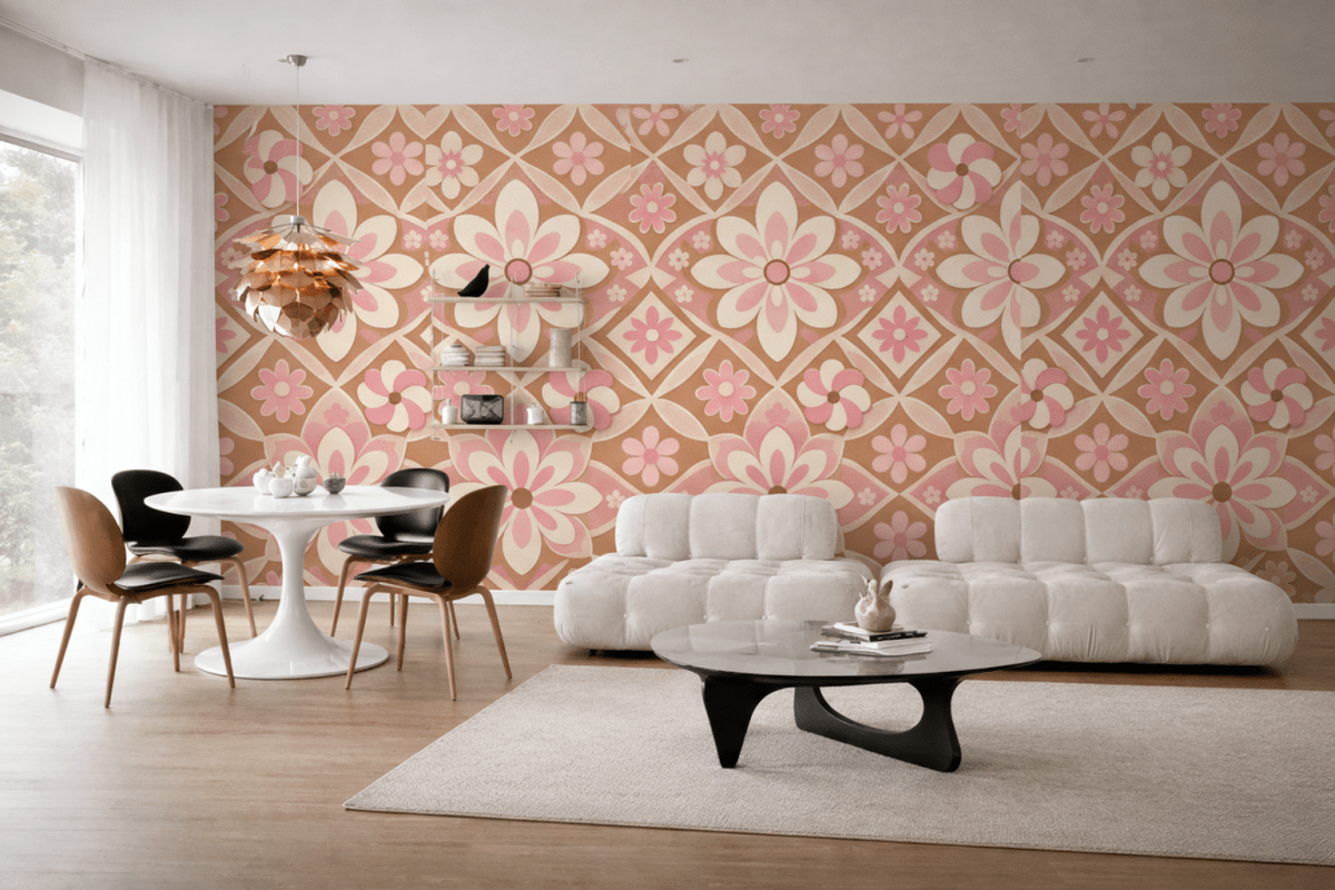 Retro Floral Quilt