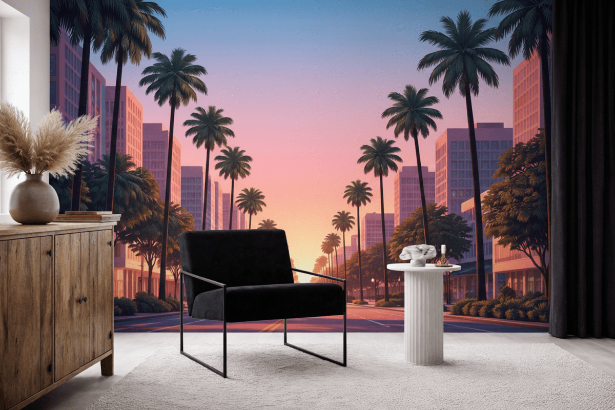 Palm Avenue Twilight