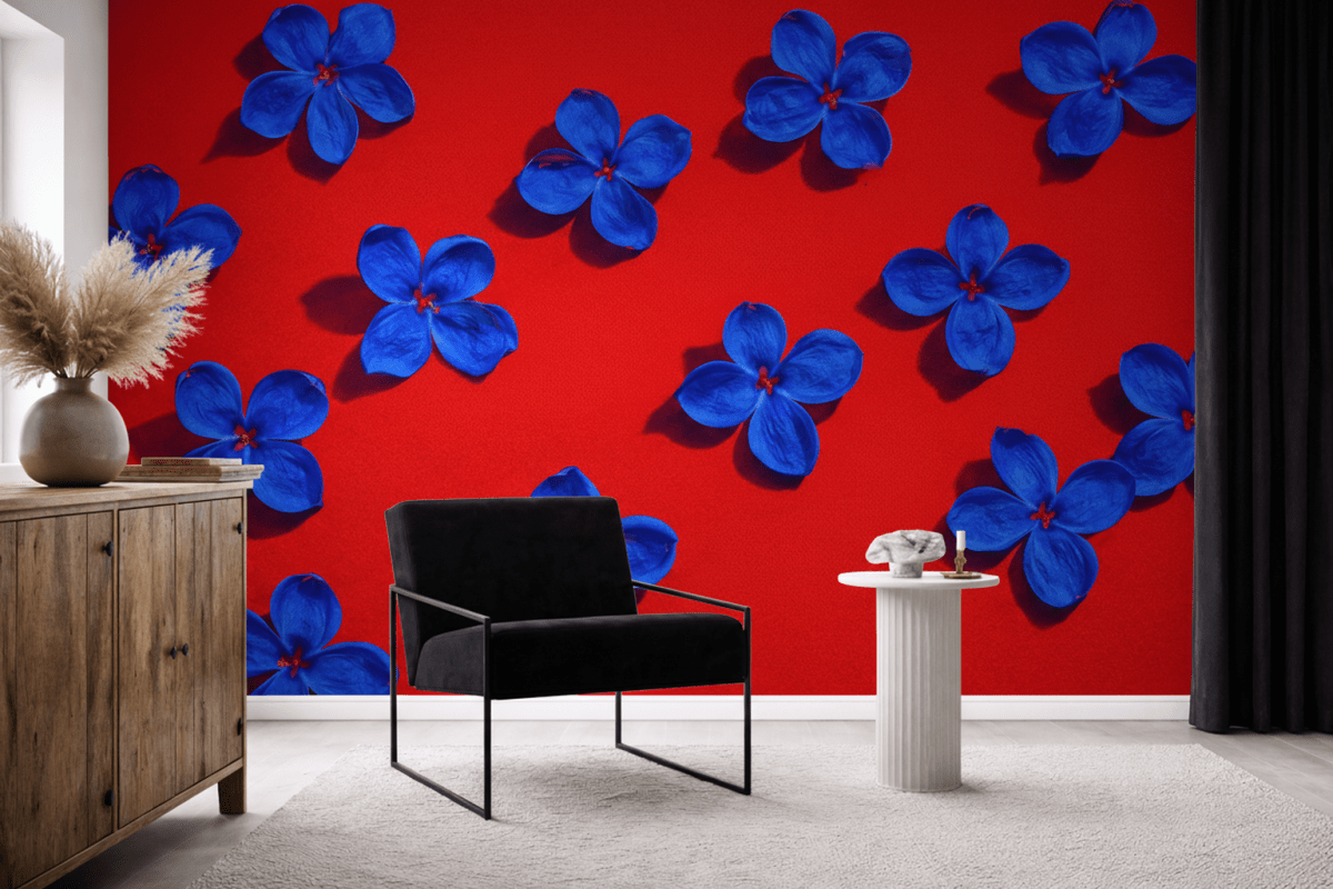 Blue Bloom Mural
