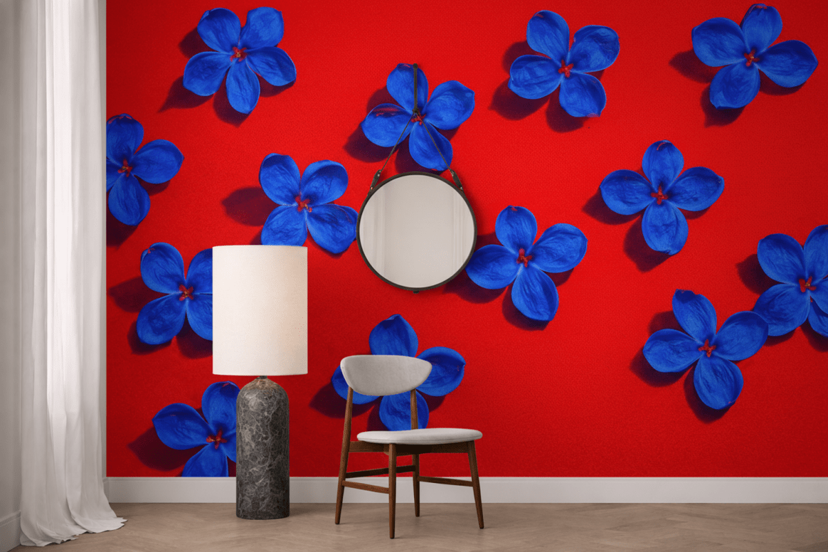 Blue Bloom Mural