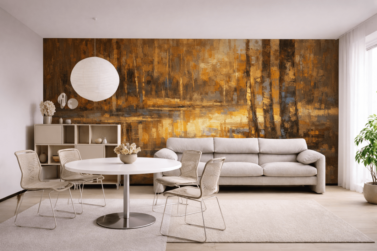 Golden Ripples Reflection