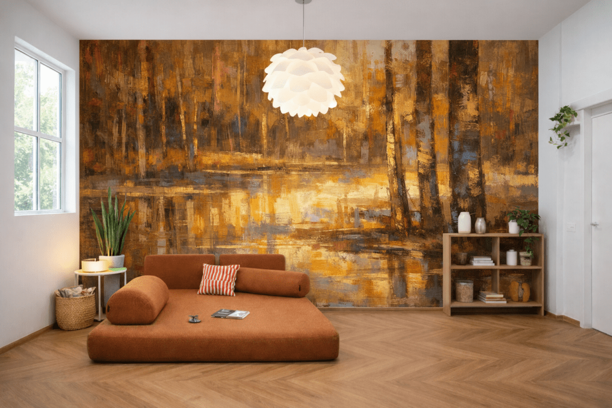 Golden Ripples Reflection