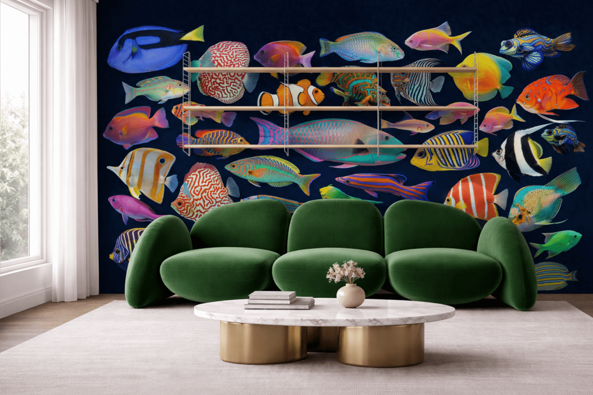 Vibrant Aquatic Mosaic