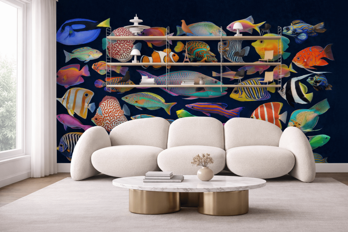 Vibrant Aquatic Mosaic