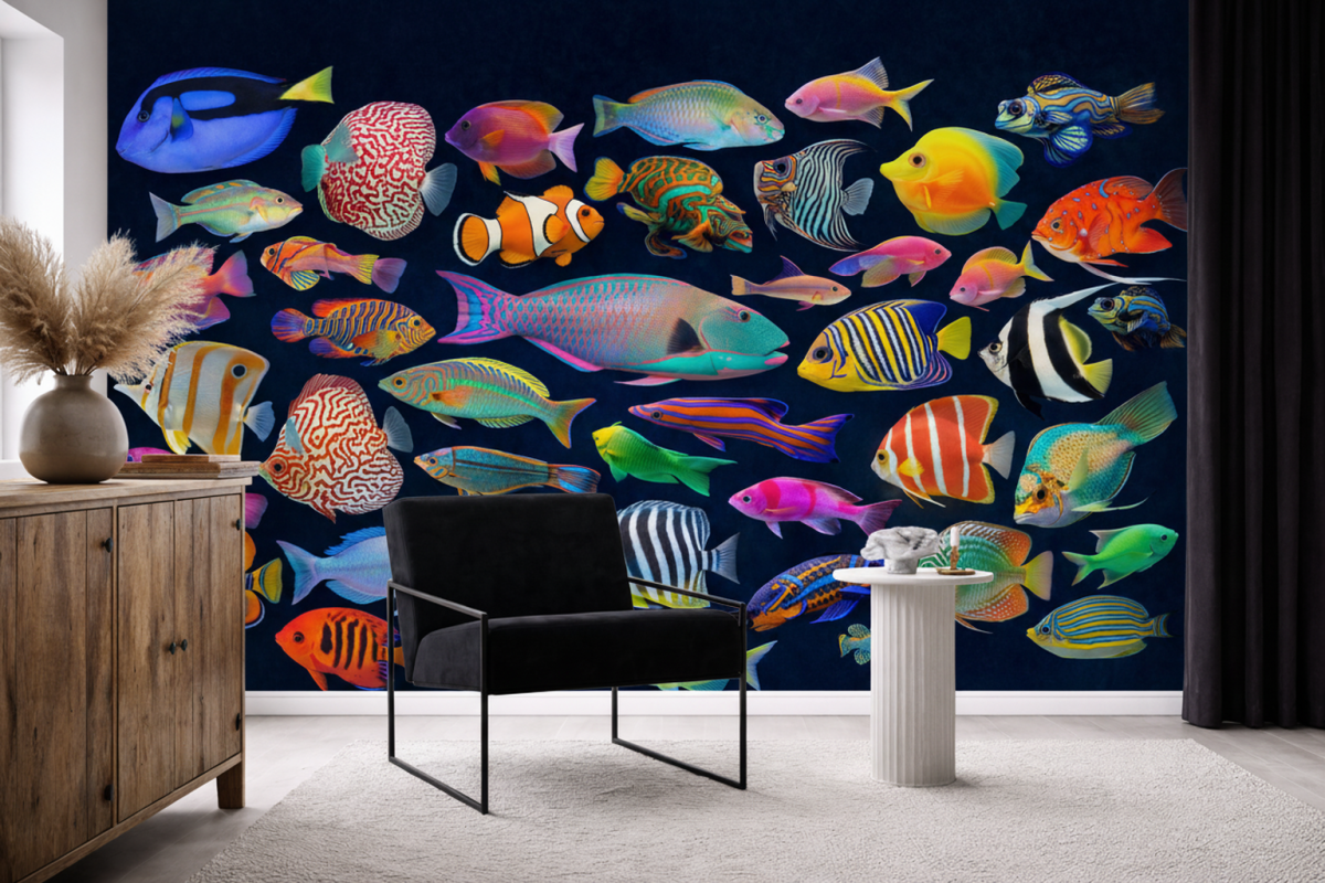 Vibrant Aquatic Mosaic
