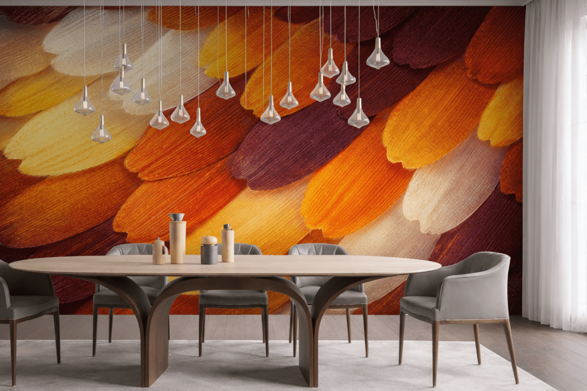 Feathered Ember Mosaic