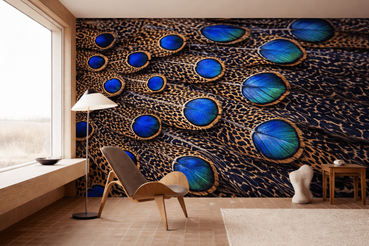 Iridescent Feather Mosaic