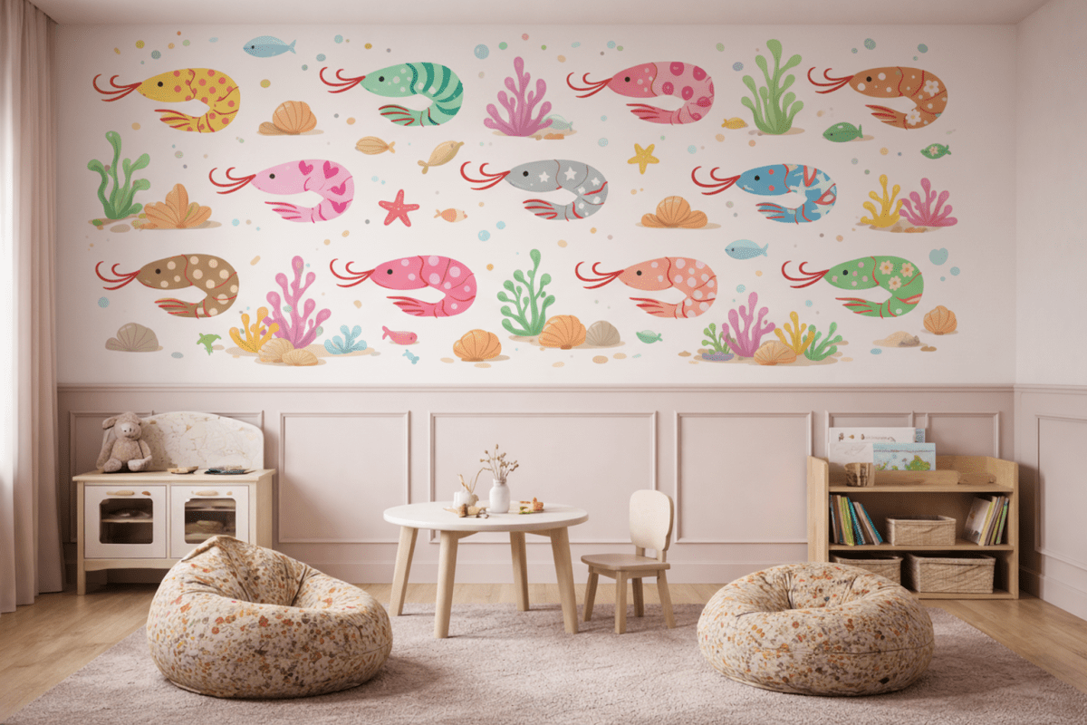 Shrimp Opal Seascape