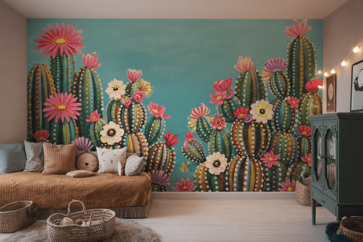 Cactus Blossom Mural