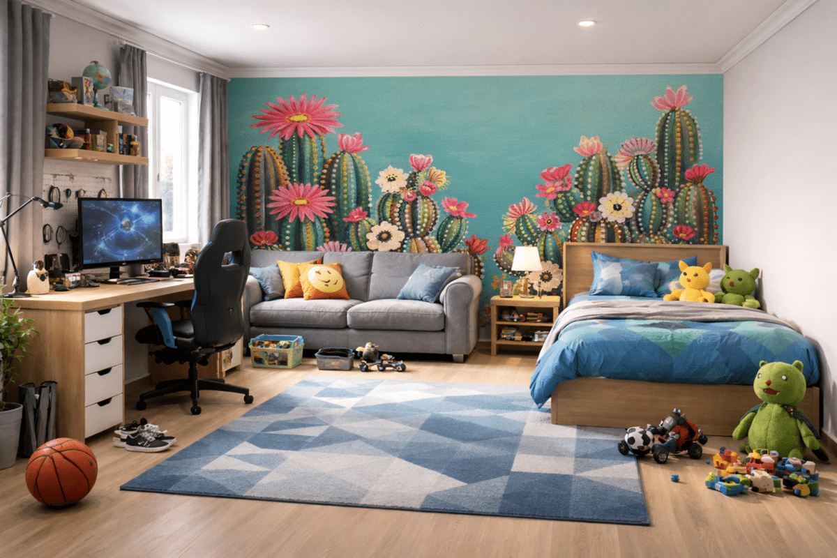 Cactus Blossom Mural