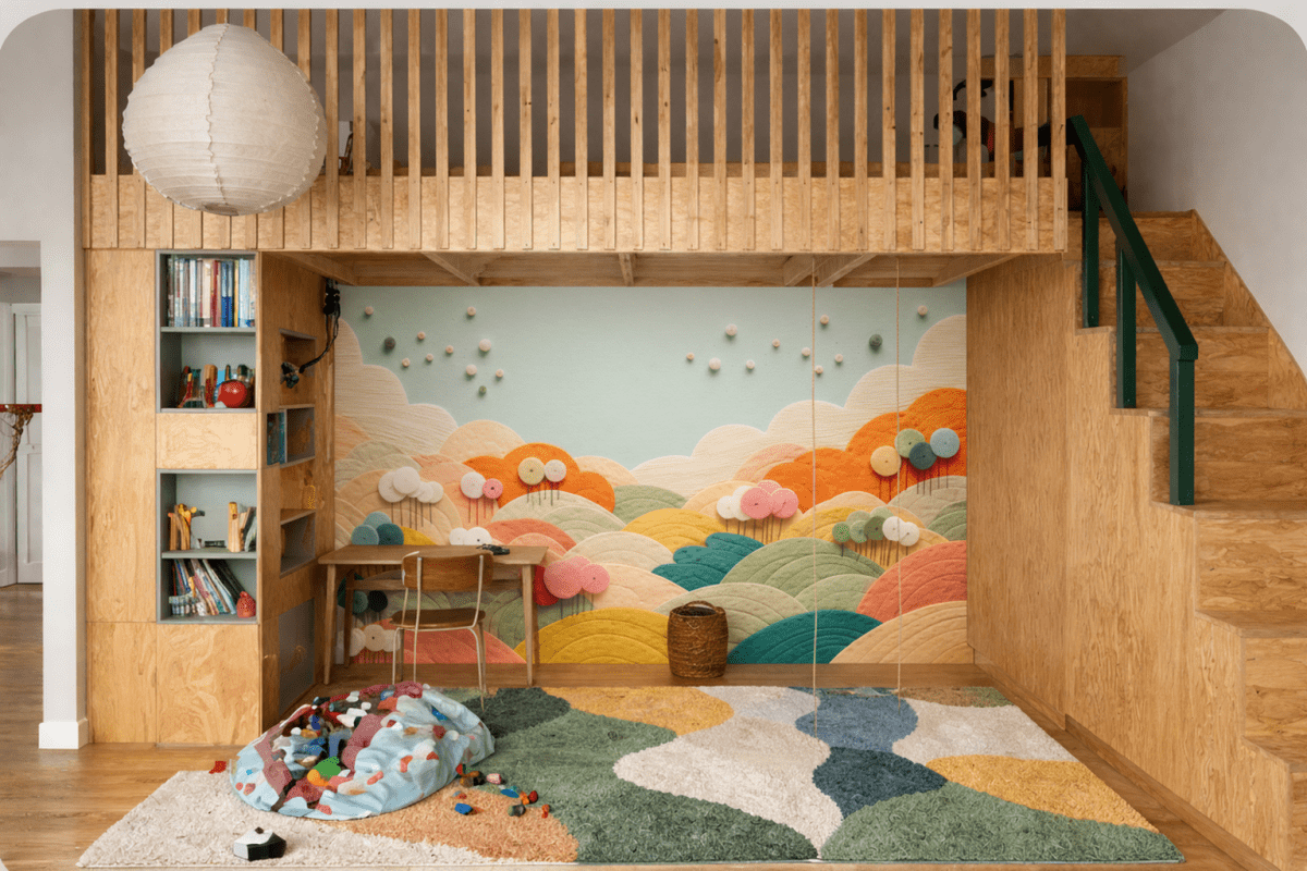 Pastel Rippled Hills