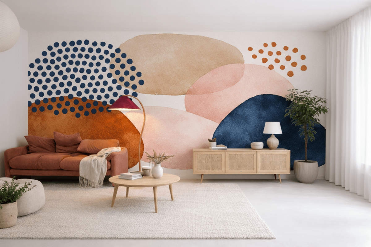 Polka Pebble Mosaic
