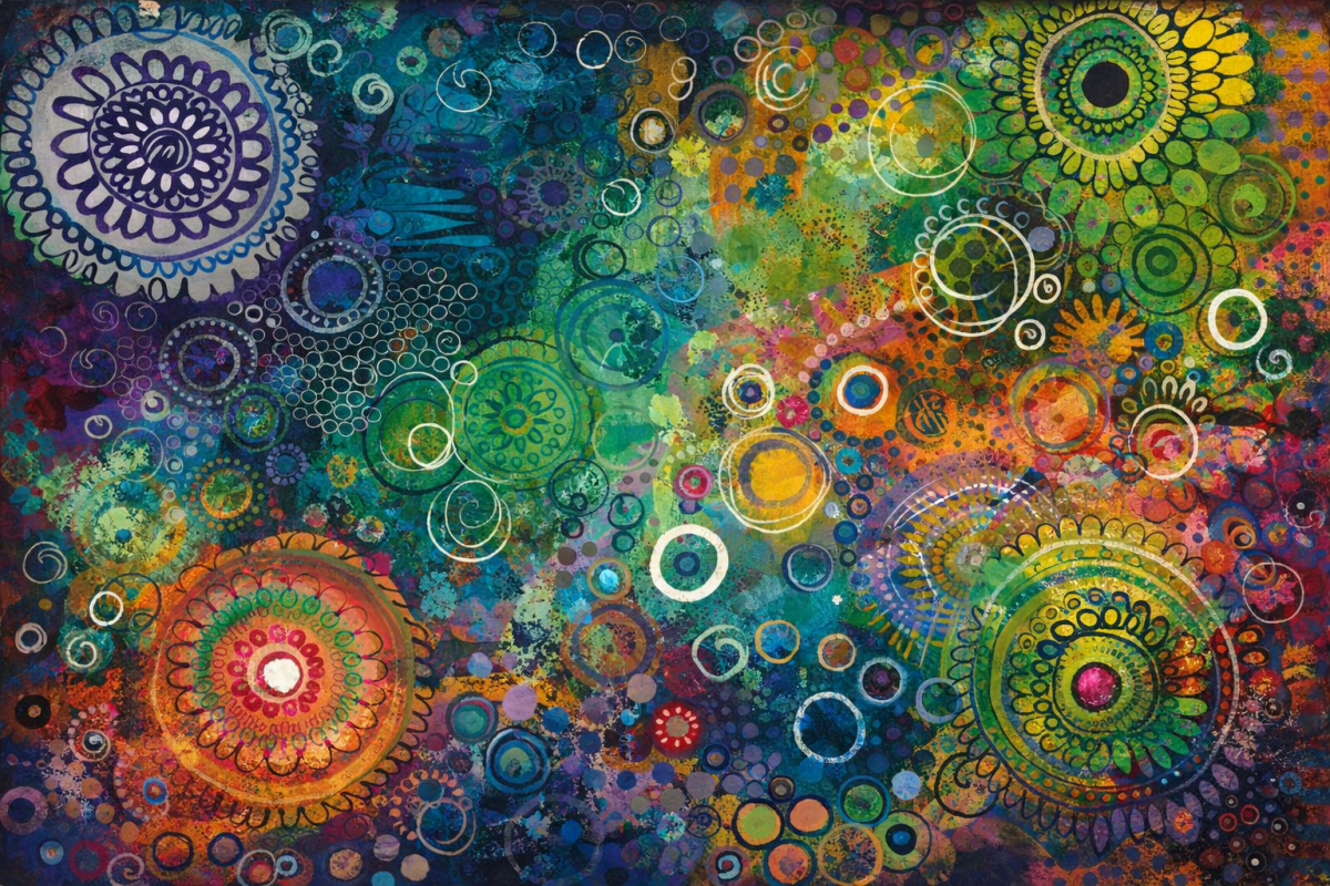 Ember Mandala Tapestry