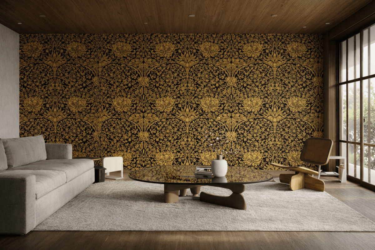 Golden Embroidery Pattern