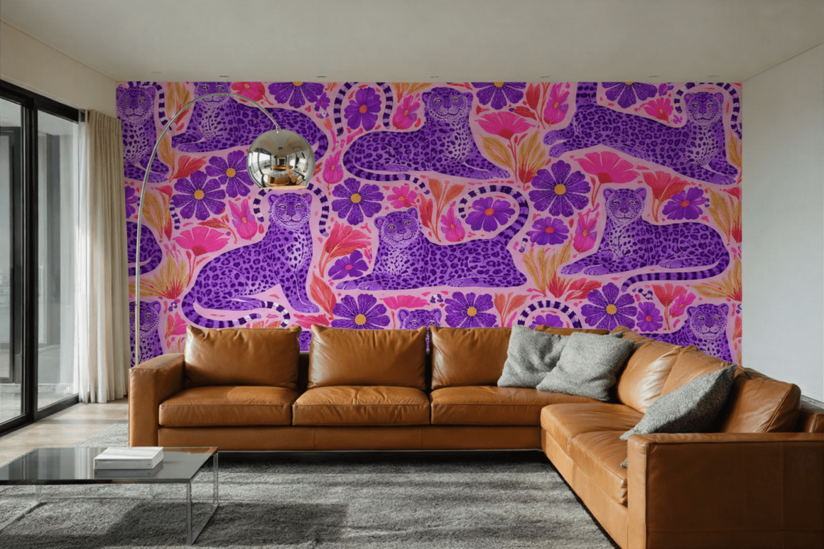 Frosted Feline Tapestry