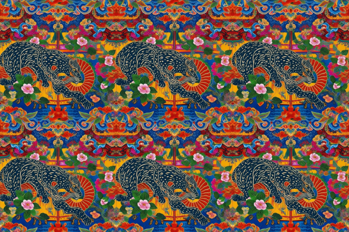 Majestic Feline Tapestry