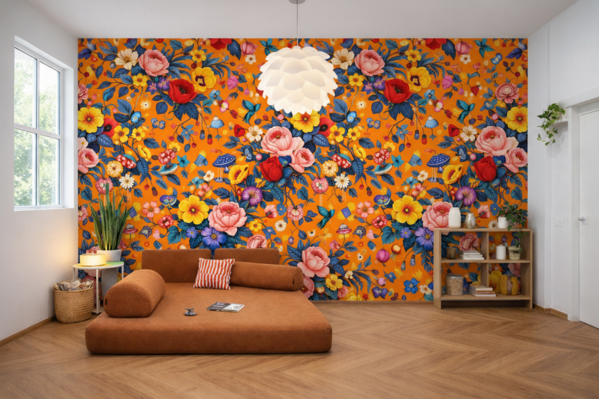 Vibrant Blossom Tapestry