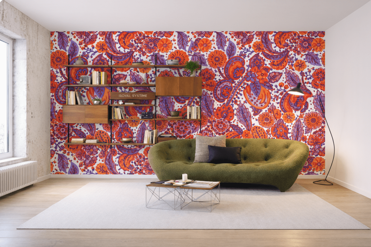 Vibrant Paisley Swirl