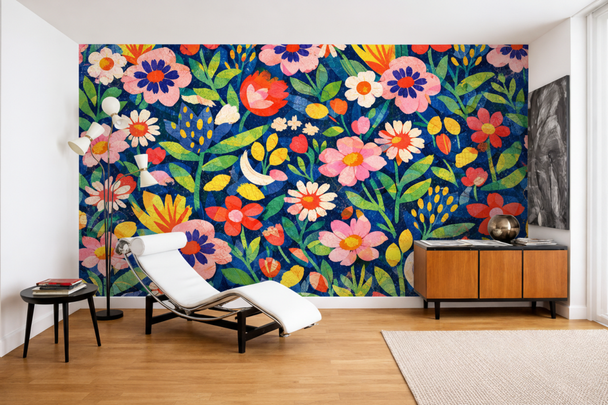 Vibrant Floral Mosaic