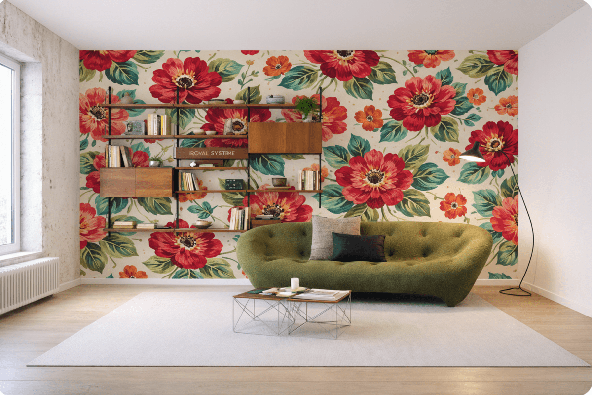 Verdant Floral Mosaic