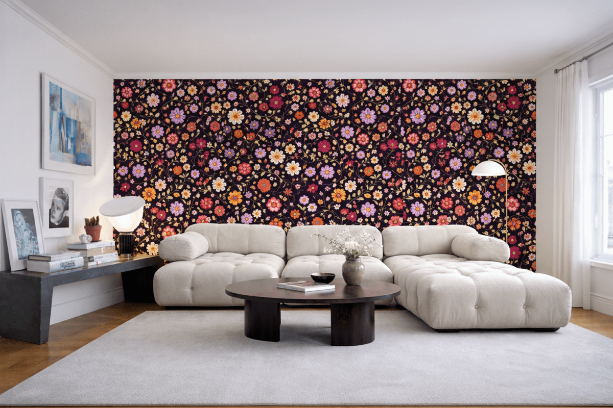 Saffron Blossom Tapestry