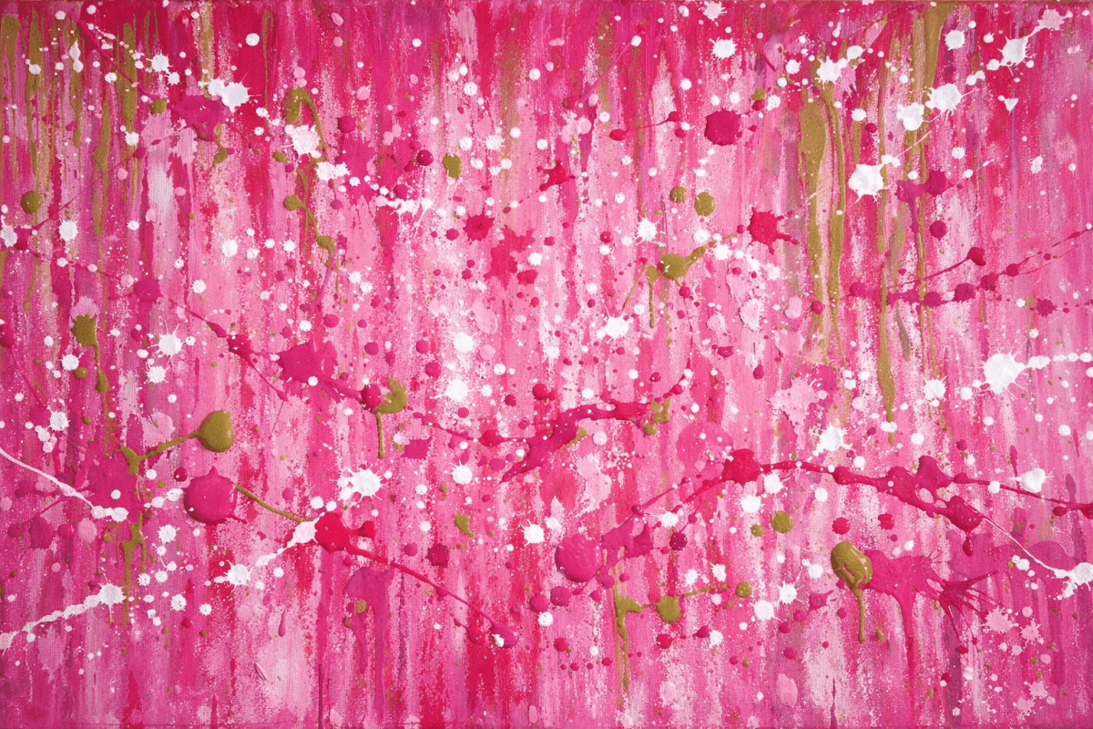 Splattered Silken Canvas