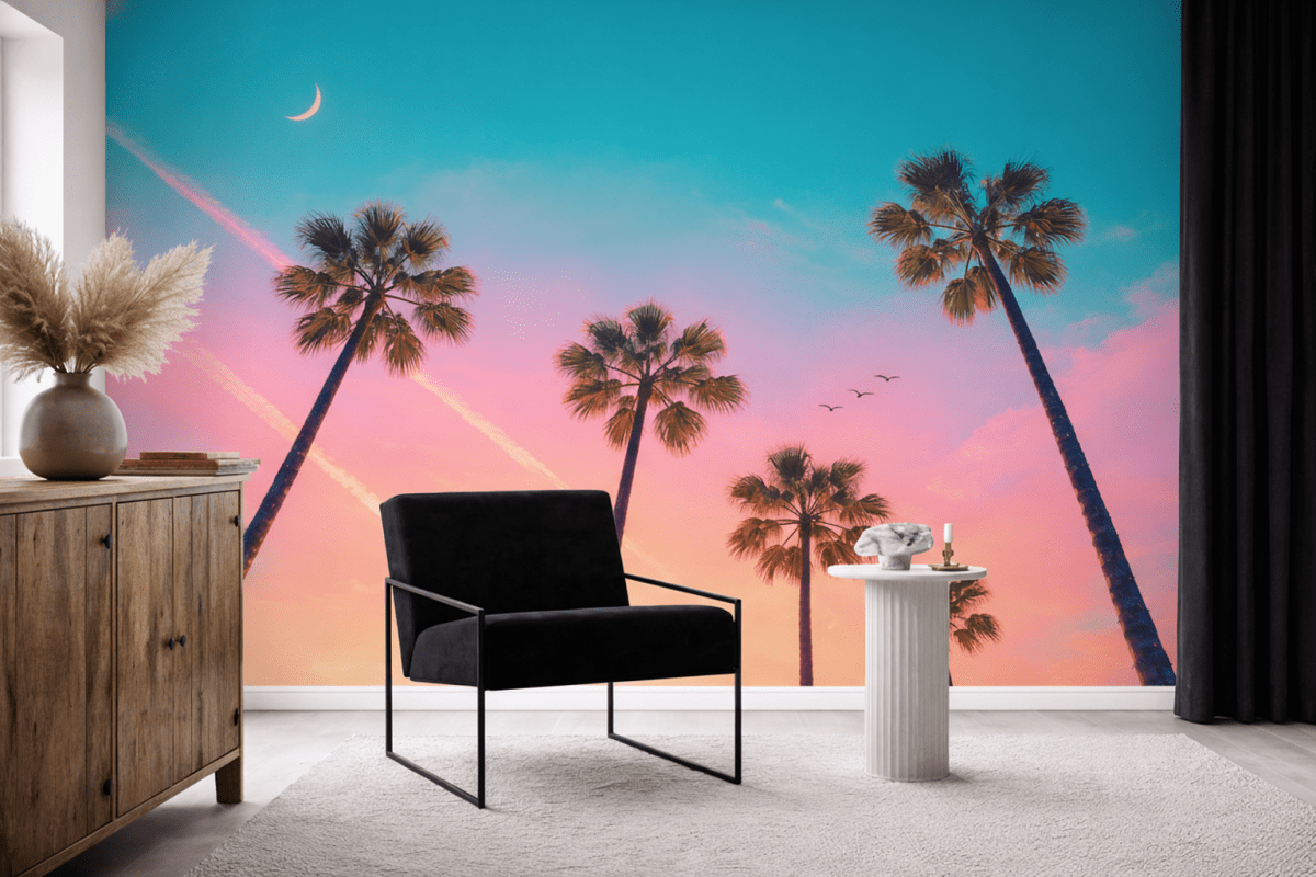 Palm Silhouette Twilight