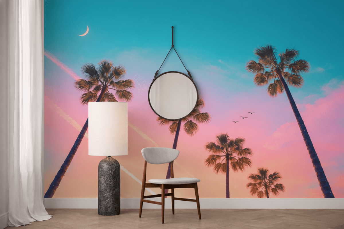 Palm Silhouette Twilight