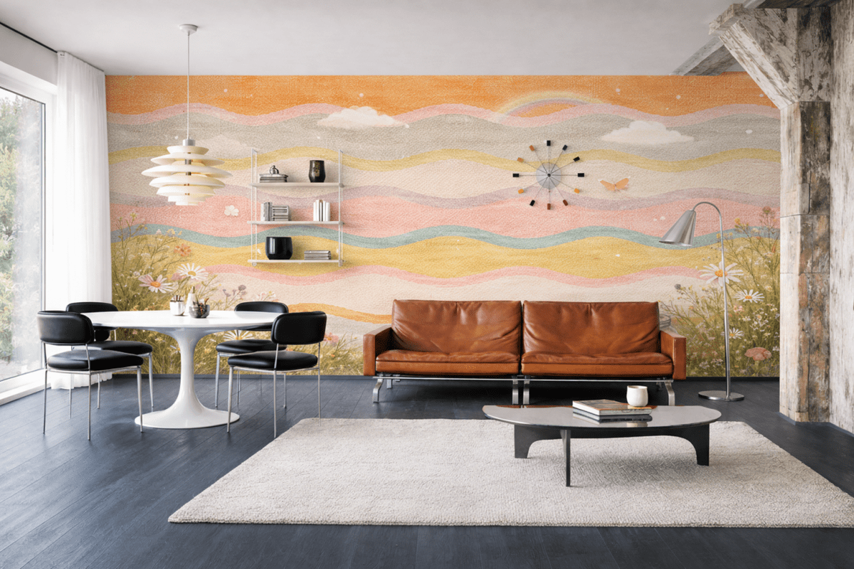 Whimsical Meadow Waves