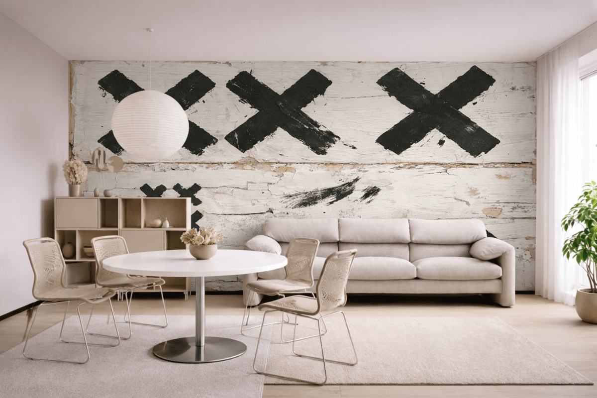X Marked Canvas