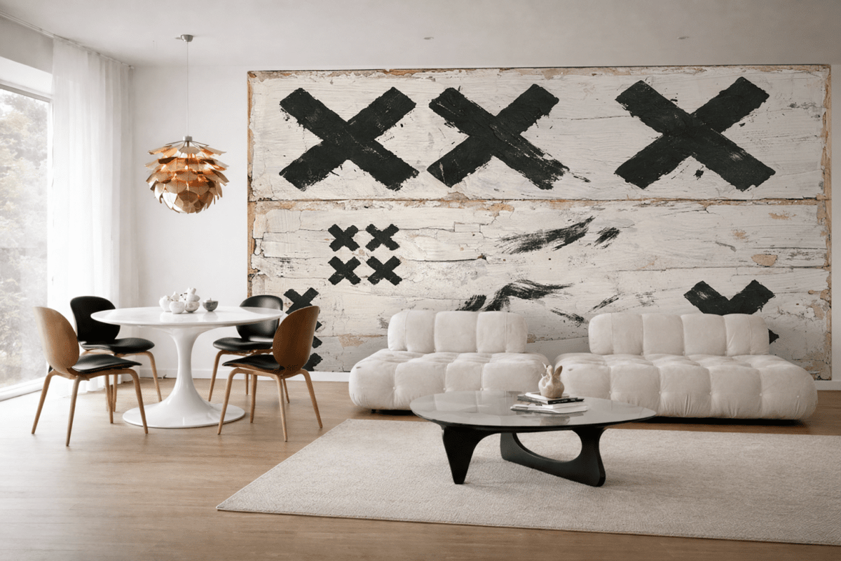 X Marked Canvas