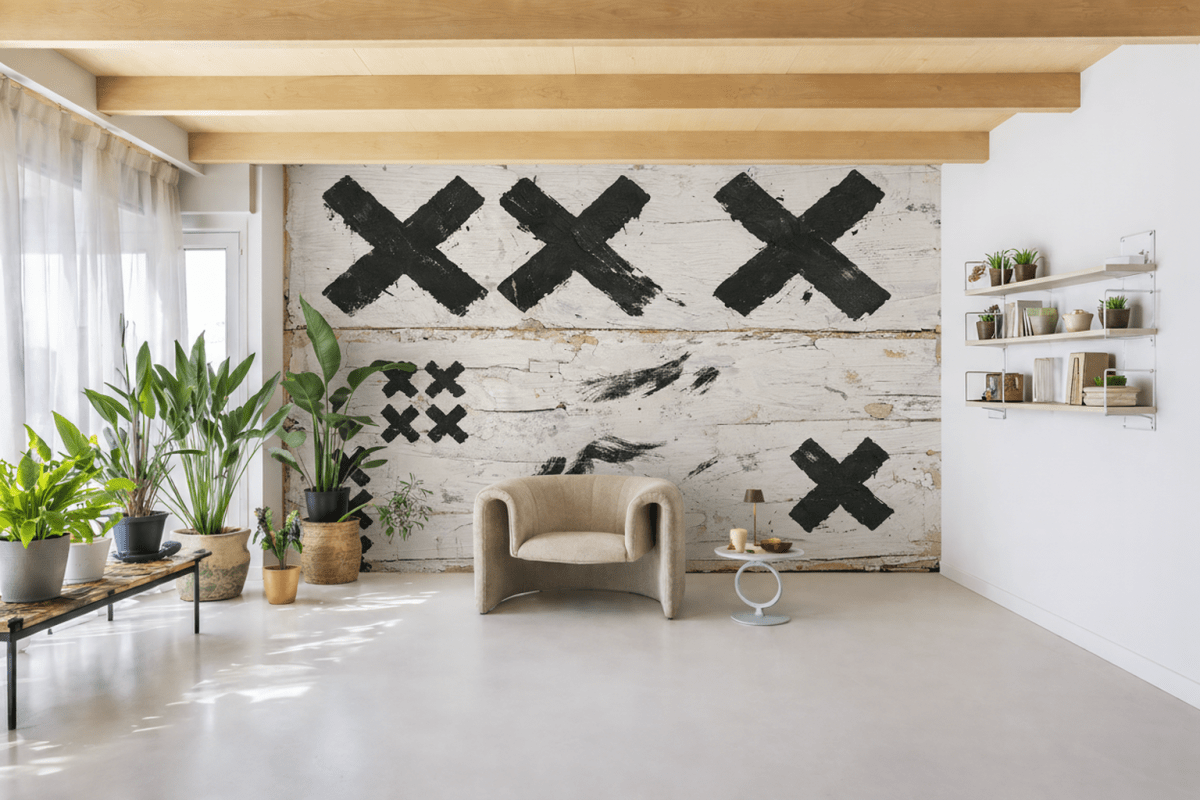 X Marked Canvas