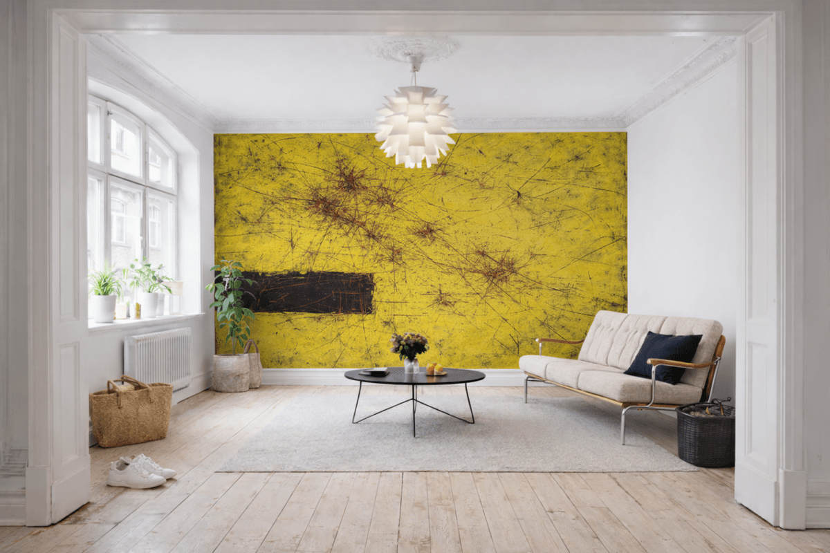 Flecked Saffron Canvas