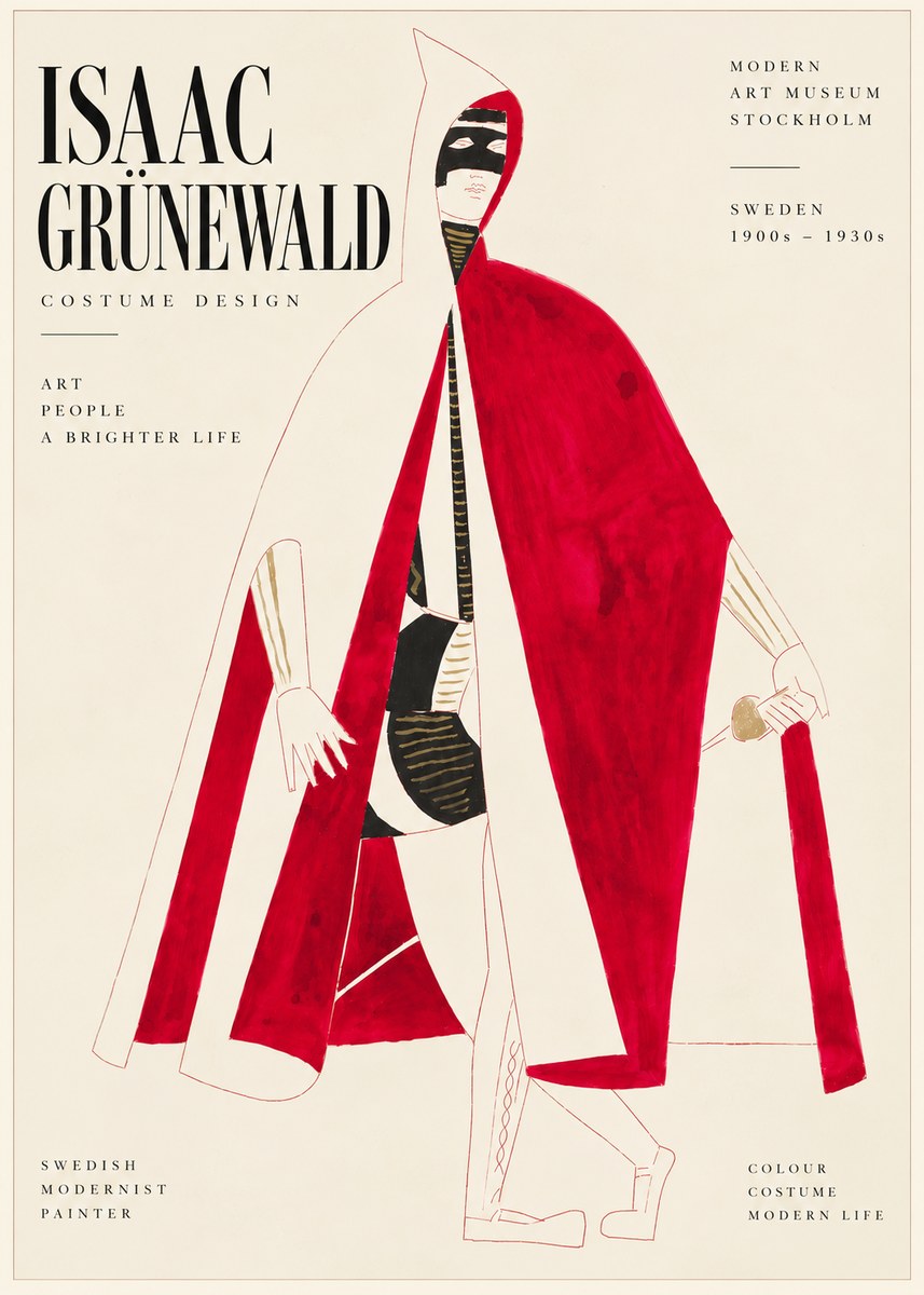 Isaac Grünewald Costume Design I No6 - Poster