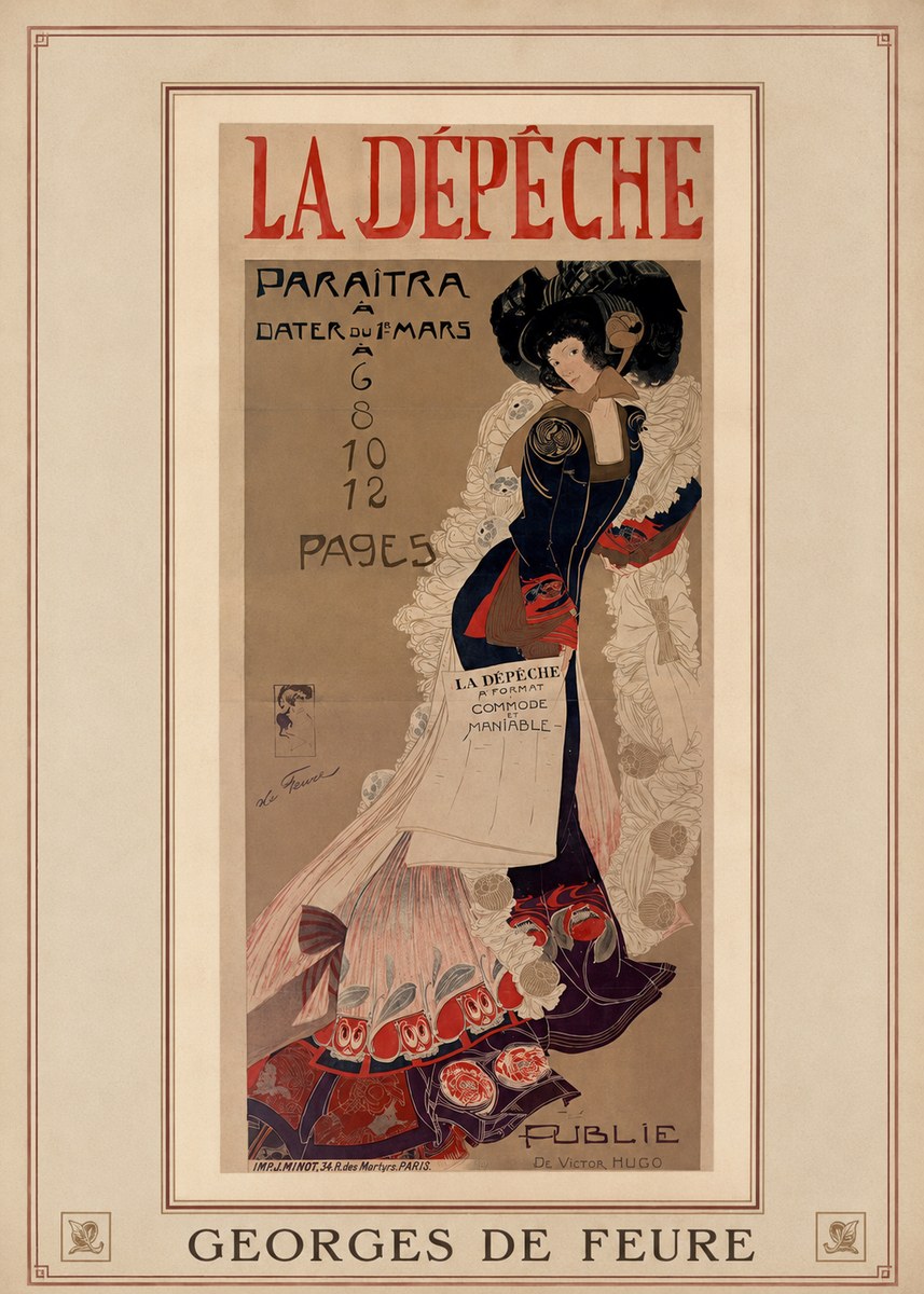 Georges de Feure La Dépêche I No4 - Poster