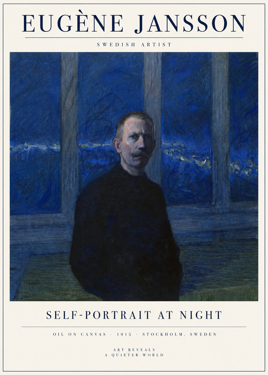 Eugène Jansson Portrait of the Artist I No5 - Poster