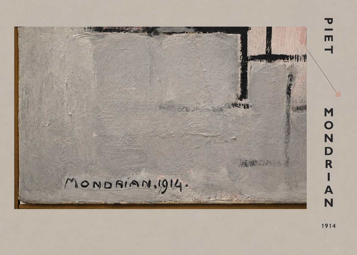 Piet Mondrian Composition 1914 No4 - Poster