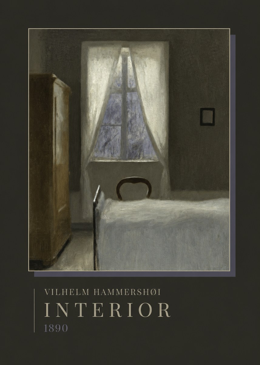 Vilhelm Hammershøi Interior I No4 - Poster