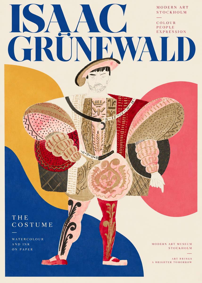 Isaac Grünewald The Costume I No4 - Poster