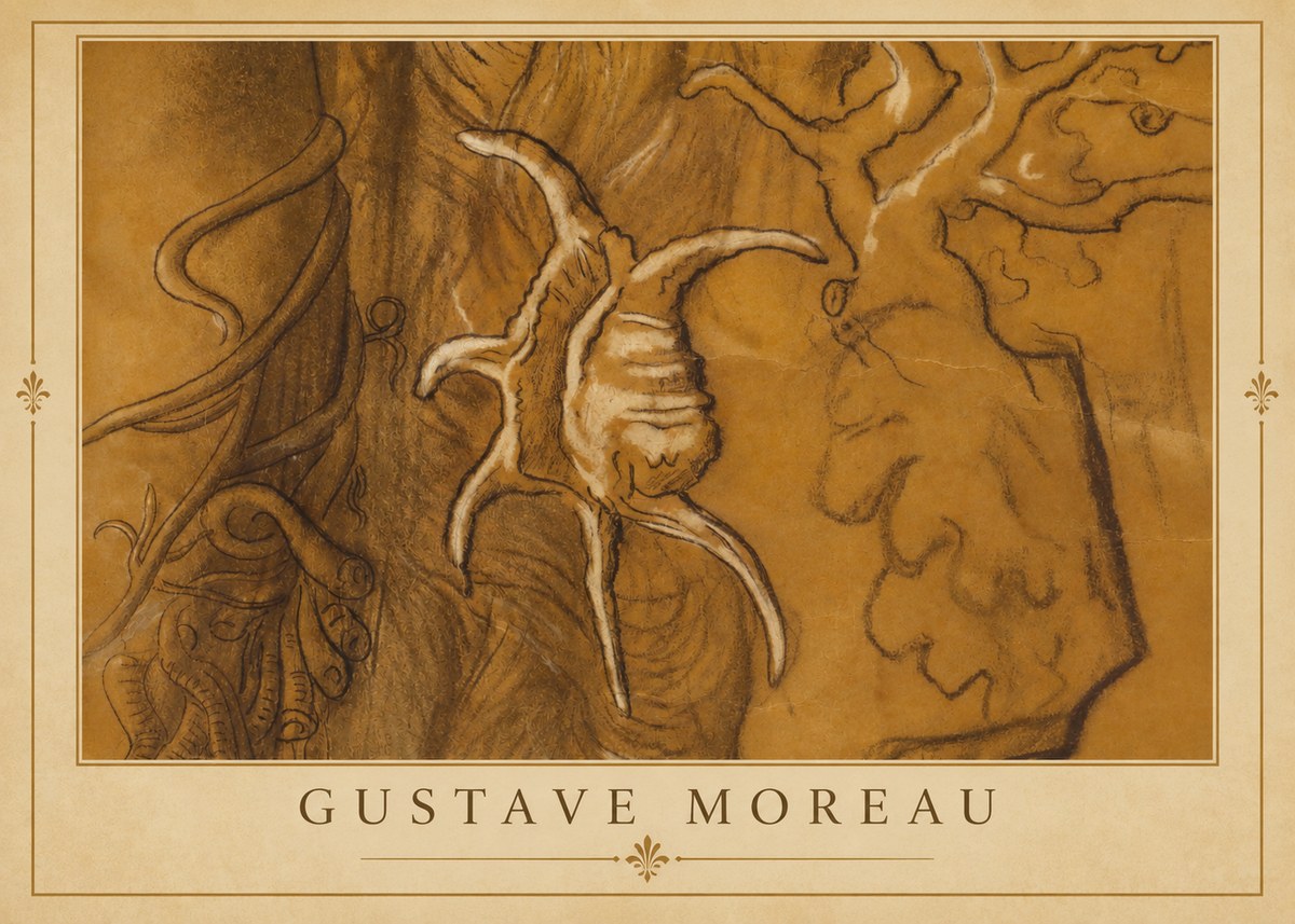 Gustave Moreau Mystical Shell Study No2 - Poster