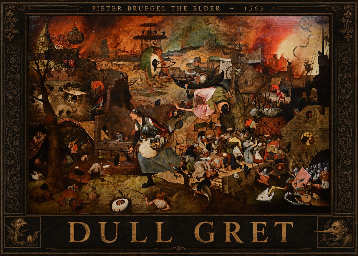 Pieter Bruegel Dull Gret I No3 - Poster