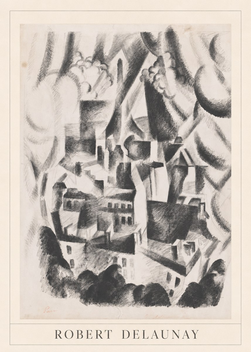 Robert Delaunay Vue Sur La Ville No3 - Poster