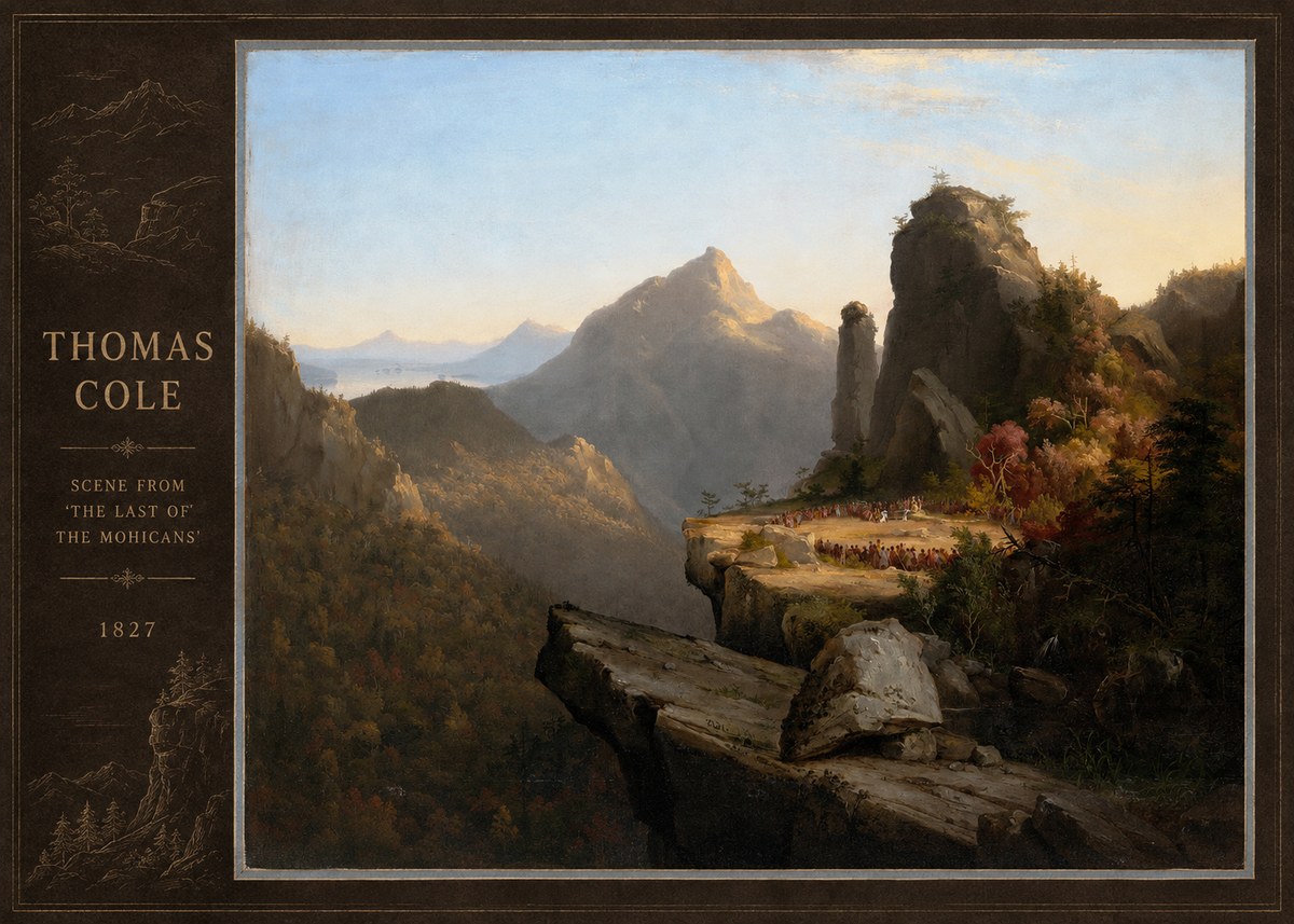 Thomas Cole Scene from 'the Last of the Mohicans' No2 - Poster