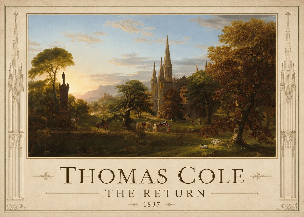 Thomas Cole The Return I No1 - Poster